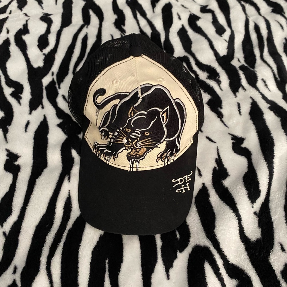 Ed Hardy panther mesh hat